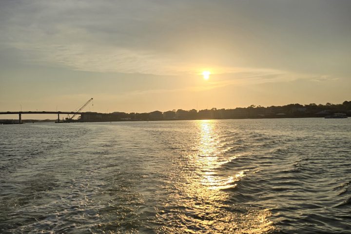 a boat on a body of water
